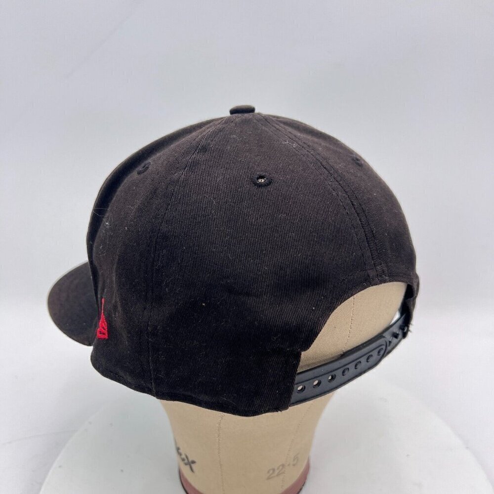 New Era Miami Heat Hardwood Classics NBA Unisex Size One Size Black Red Snapback - Picture 3 of 9